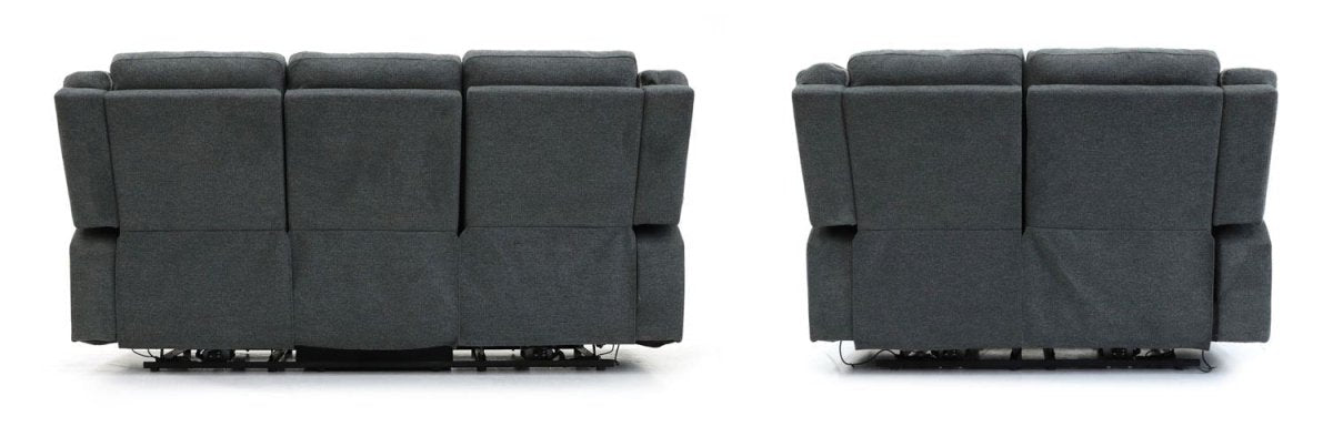 Alva Electric Recliner Sofa Graphite 3+2 Set - Comfort Furniture