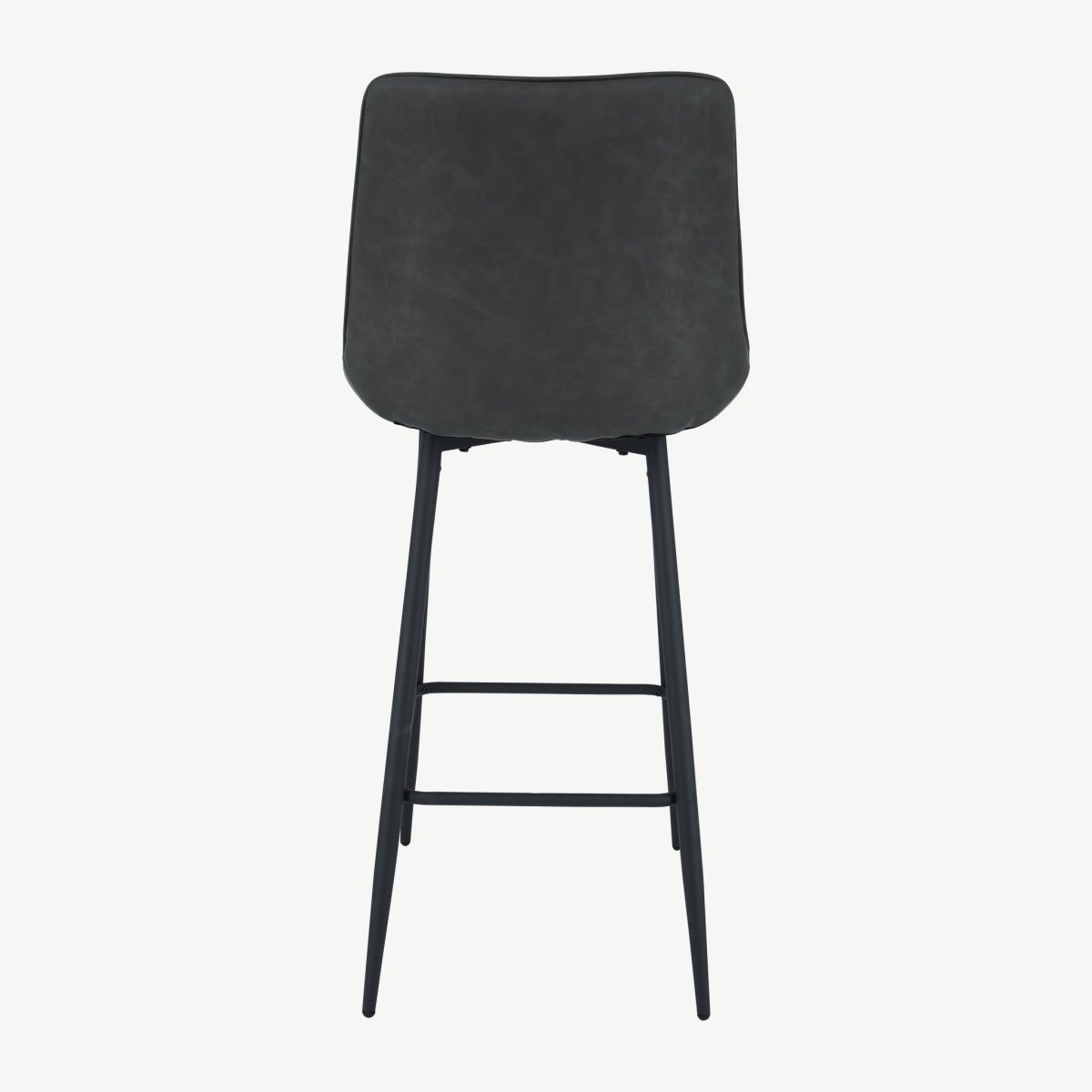 Anglia Bar Stool – Charcoal PU - Comfort Furniture