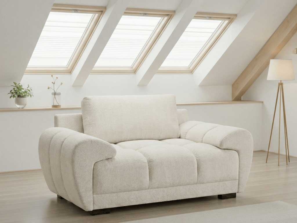 Azzuro Sofa Cream Armchair - Comfort Furniture