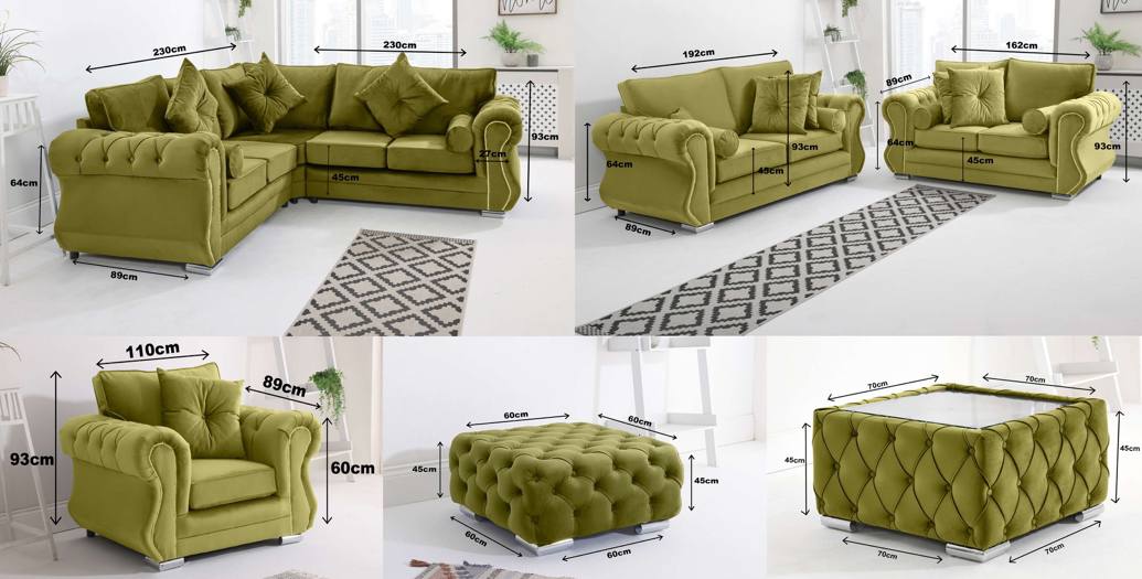Big Corner Chesterfield Sofa - Comfort Furniture