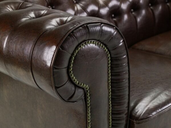 Big Corner Leather Chesterfield Sofa - Comfort Furniture
