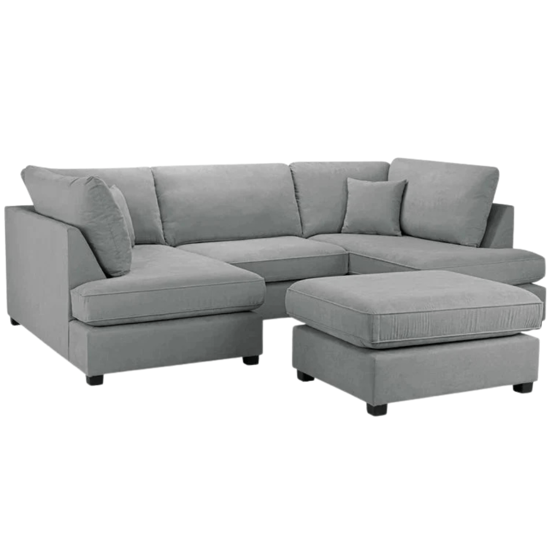 Carnaby Big U - Shape Sofa with Footstool - Comfort Furniture