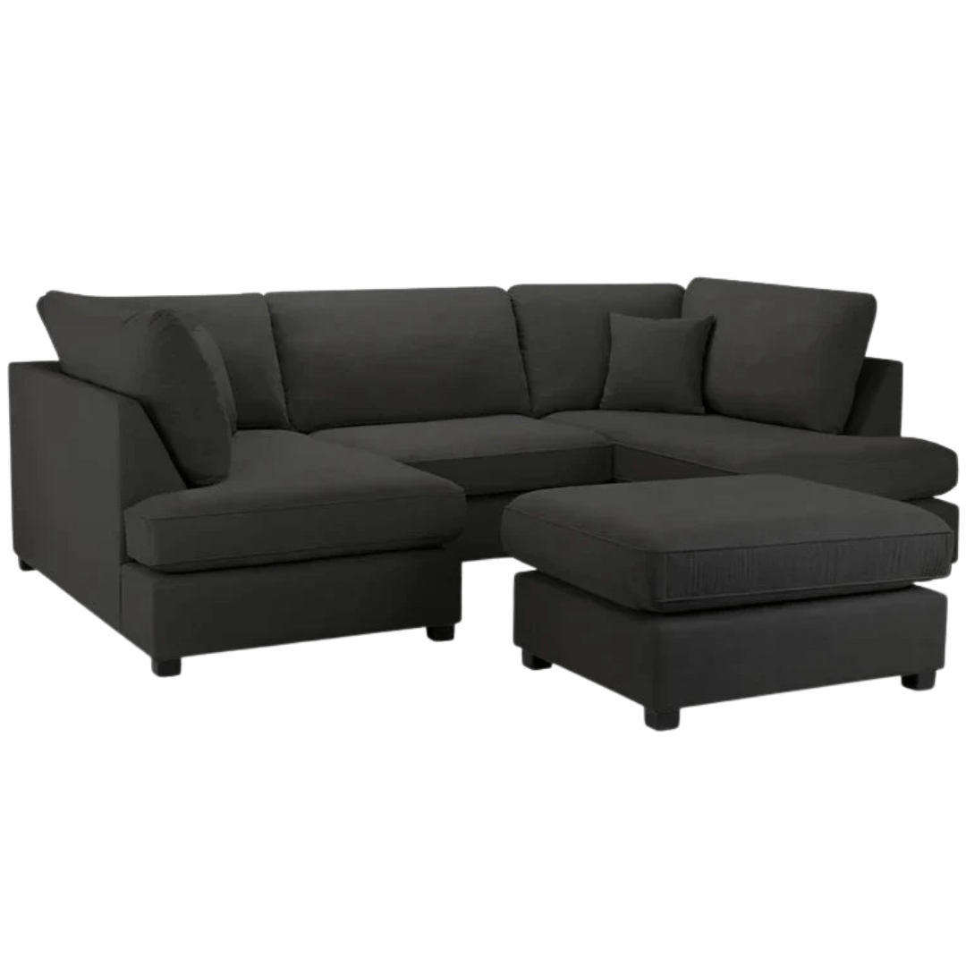 Carnaby Big U - Shape Sofa with Footstool - Comfort Furniture
