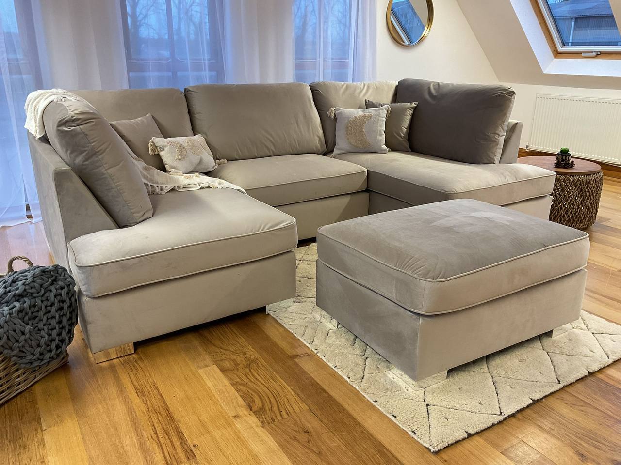 Carnaby Big U - Shape Sofa with Footstool - Comfort Furniture