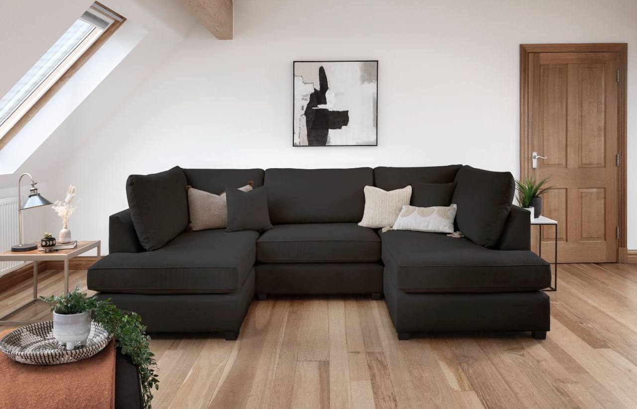 Carnaby Big U - Shape Sofa with Footstool - Comfort Furniture