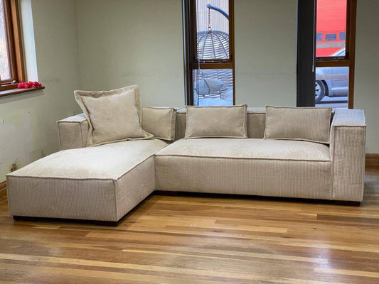 Chloe Big Corner Sofa in Jumbo Cord - Comfort Furniture