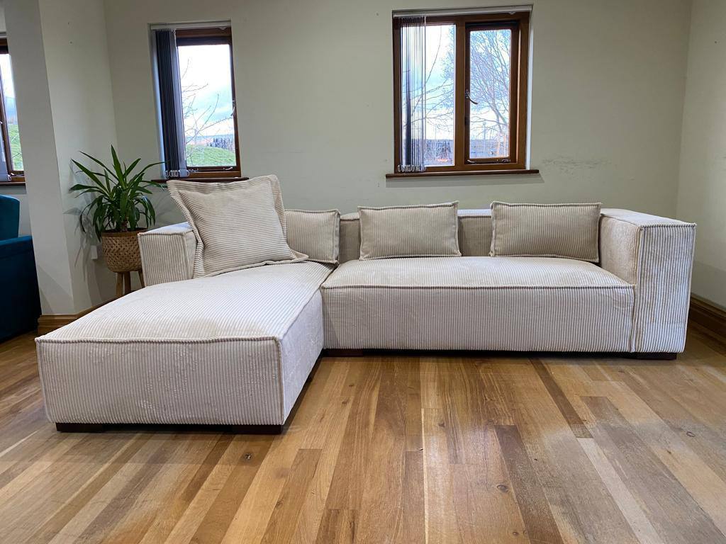 Chloe Big Corner Sofa in Jumbo Cord - Comfort Furniture