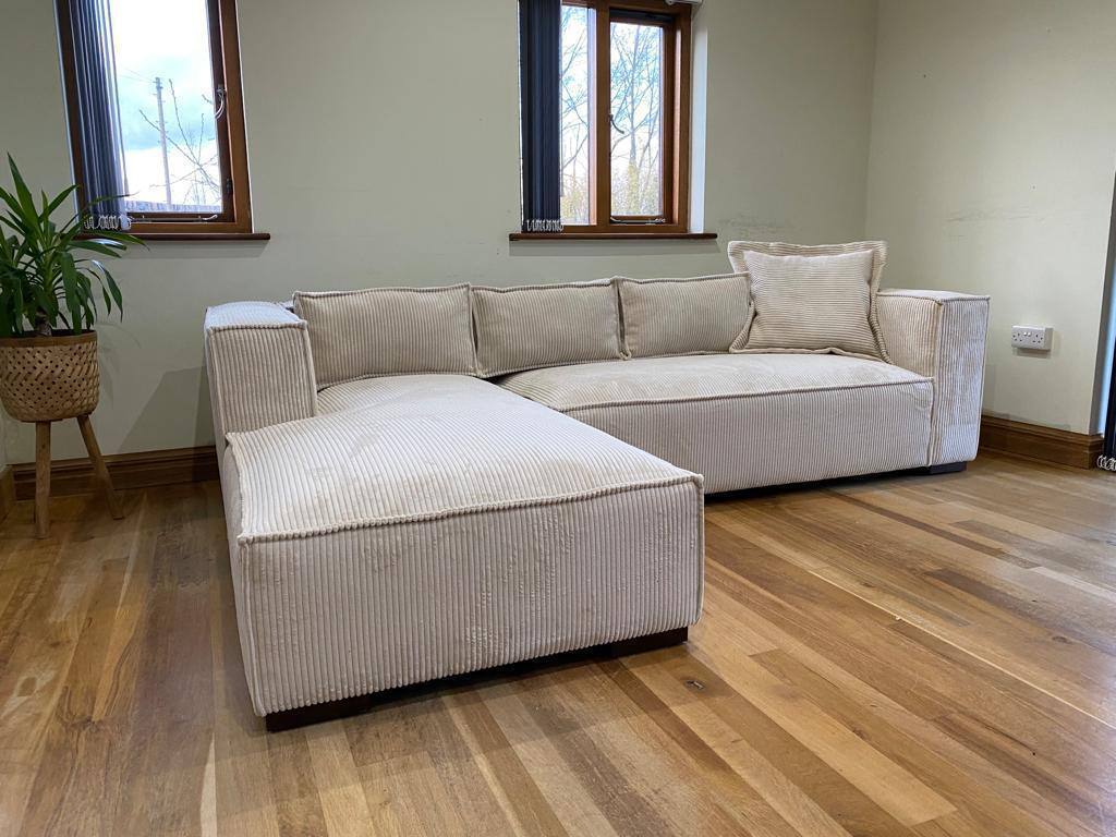 Chloe Big Corner Sofa in Jumbo Cord - Comfort Furniture