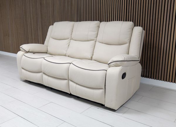 Chloe Leather Sofa Suite Manual Recliner - Comfort Furniture