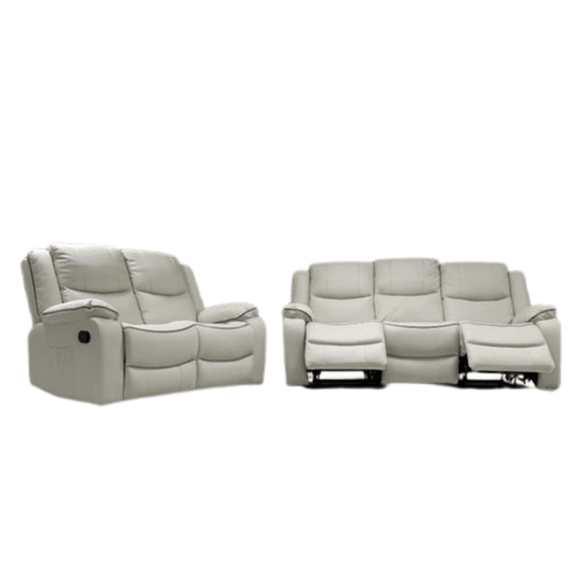 Chloe Leather Sofa Suite Manual Recliner - Comfort Furniture