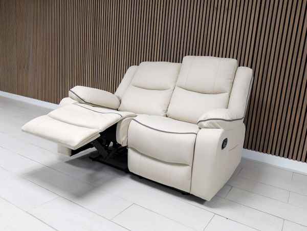 Chloe Leather Sofa Suite Manual Recliner - Comfort Furniture