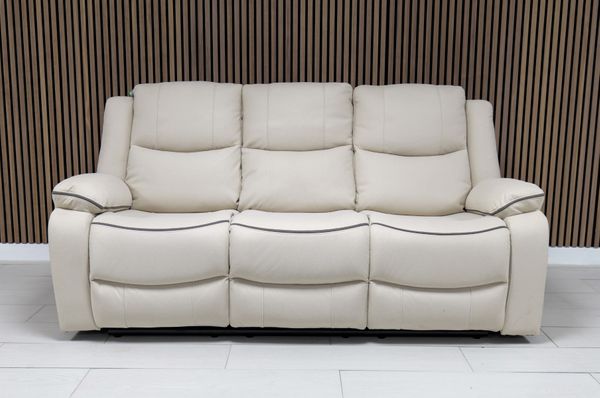 Chloe Leather Sofa Suite Manual Recliner - Comfort Furniture