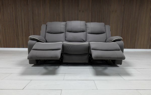 Chloe Leather Sofa Suite Manual Recliner - Comfort Furniture