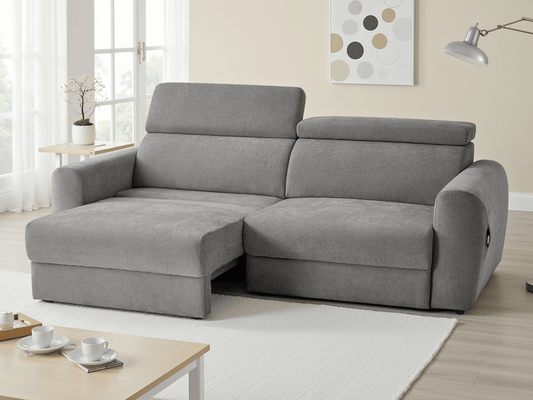 Dakota Electric Sofabed Grey 3 Seater - Comfort Furniture