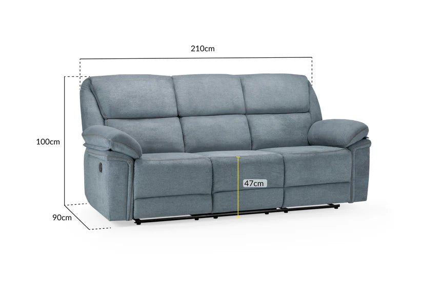 Elio Sofa Suite Manual Recliner - Comfort Furniture