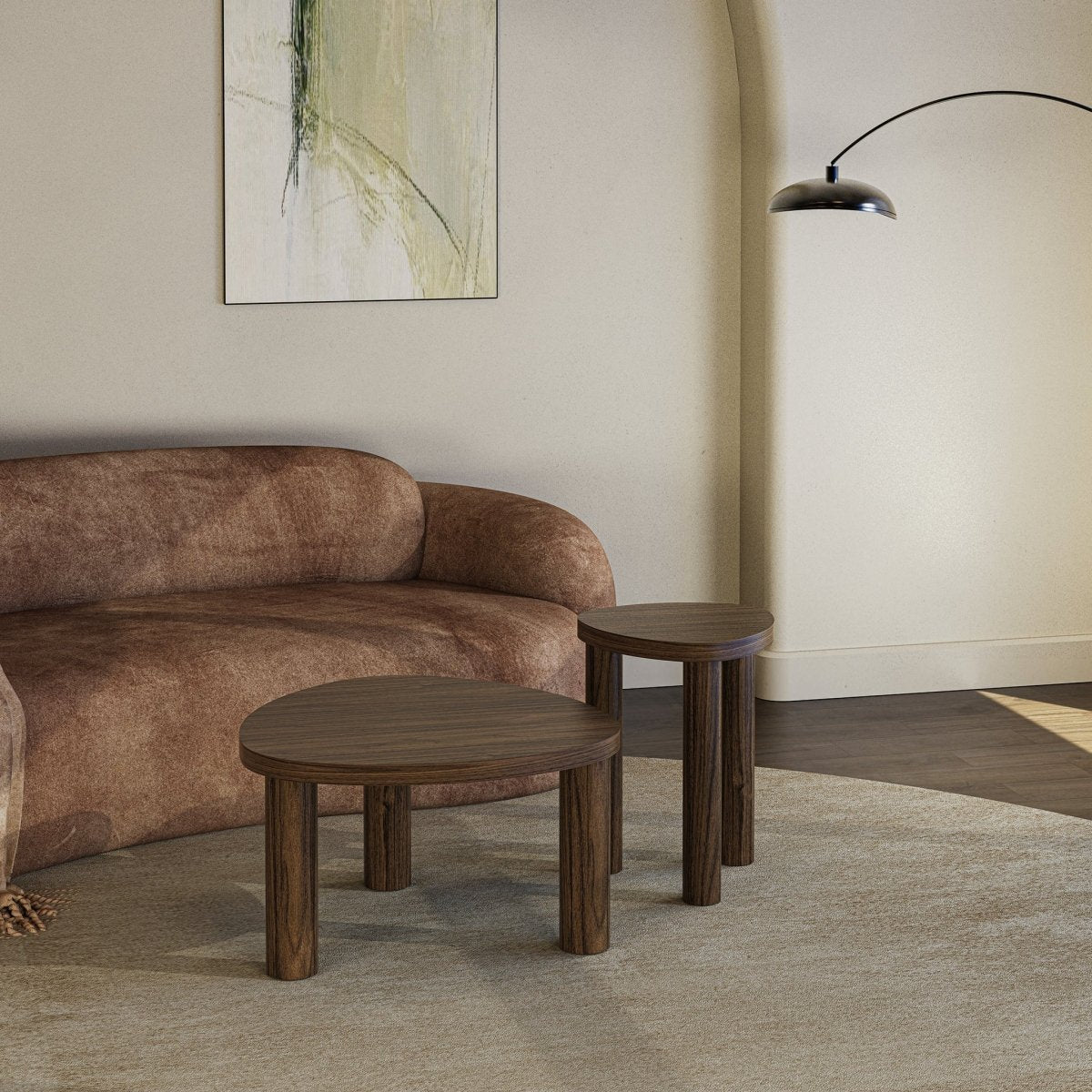 Freya Side Table – Walnut Veneer - Comfort Furniture