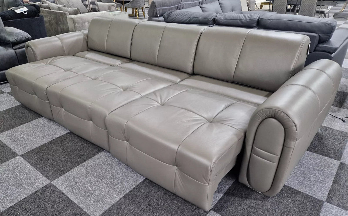 Isaac Leather Sofa Bed - Comfort Furniture