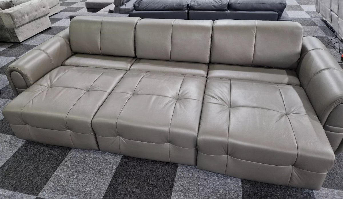 Isaac Leather Sofa Bed - Comfort Furniture