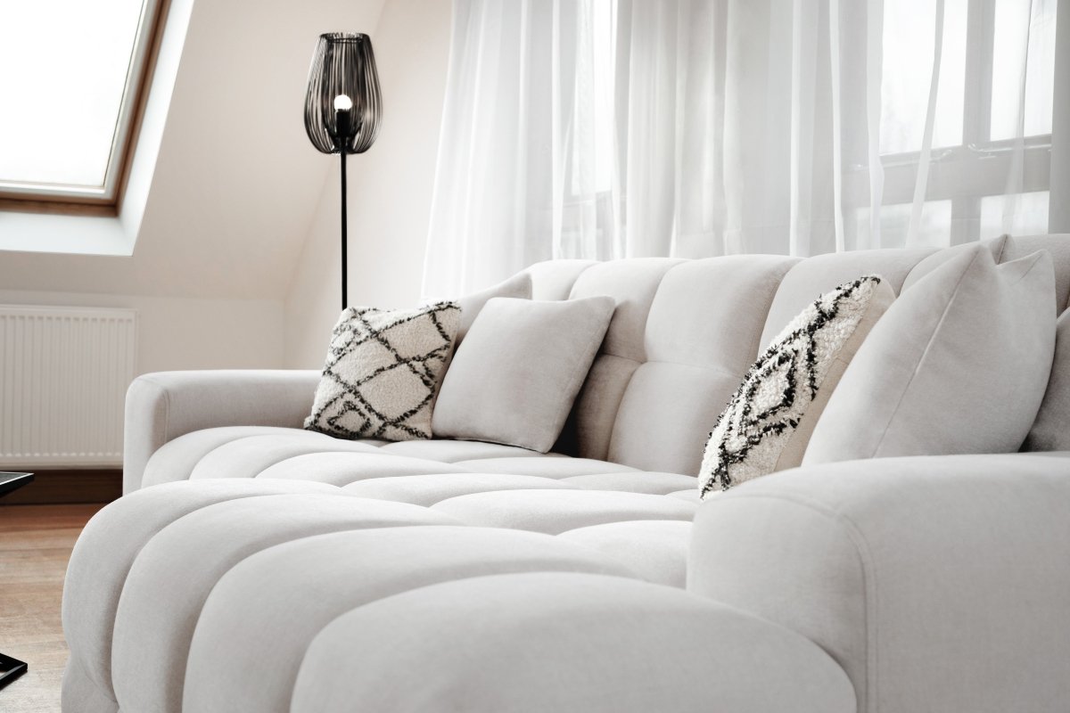 Jacob Sofa Beige Right Hand Facing Corner - Comfort Furniture