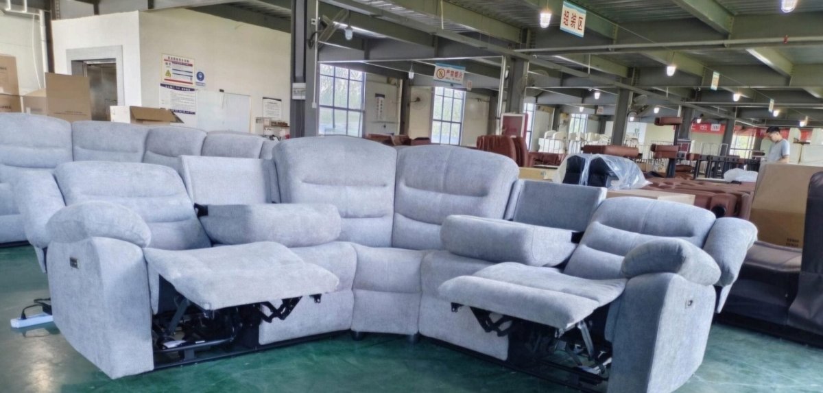 Lincoln Leather Corner Sofa Electric Recliner - Comfort Furniture