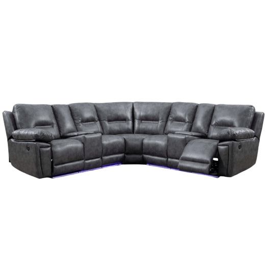 Madrid Big Corner Leather Recliner Sofa - Comfort Furniture