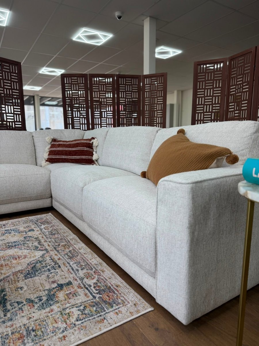Marlow Sofa Beige Large Corner - Comfort Furniture