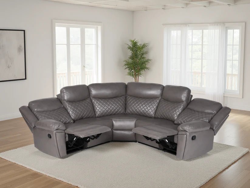 Myra Manual Recliner Corner Sofa (BLACK FRIDAY SALE) - Comfort Furniture