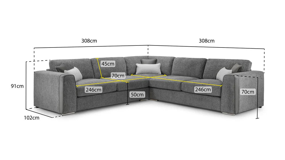 Naples Corner Sofa - Comfort Furniture
