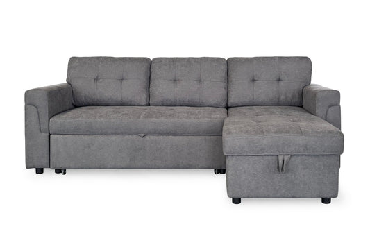 Omniya Sofabed Grey Universal Corner - Comfort Furniture