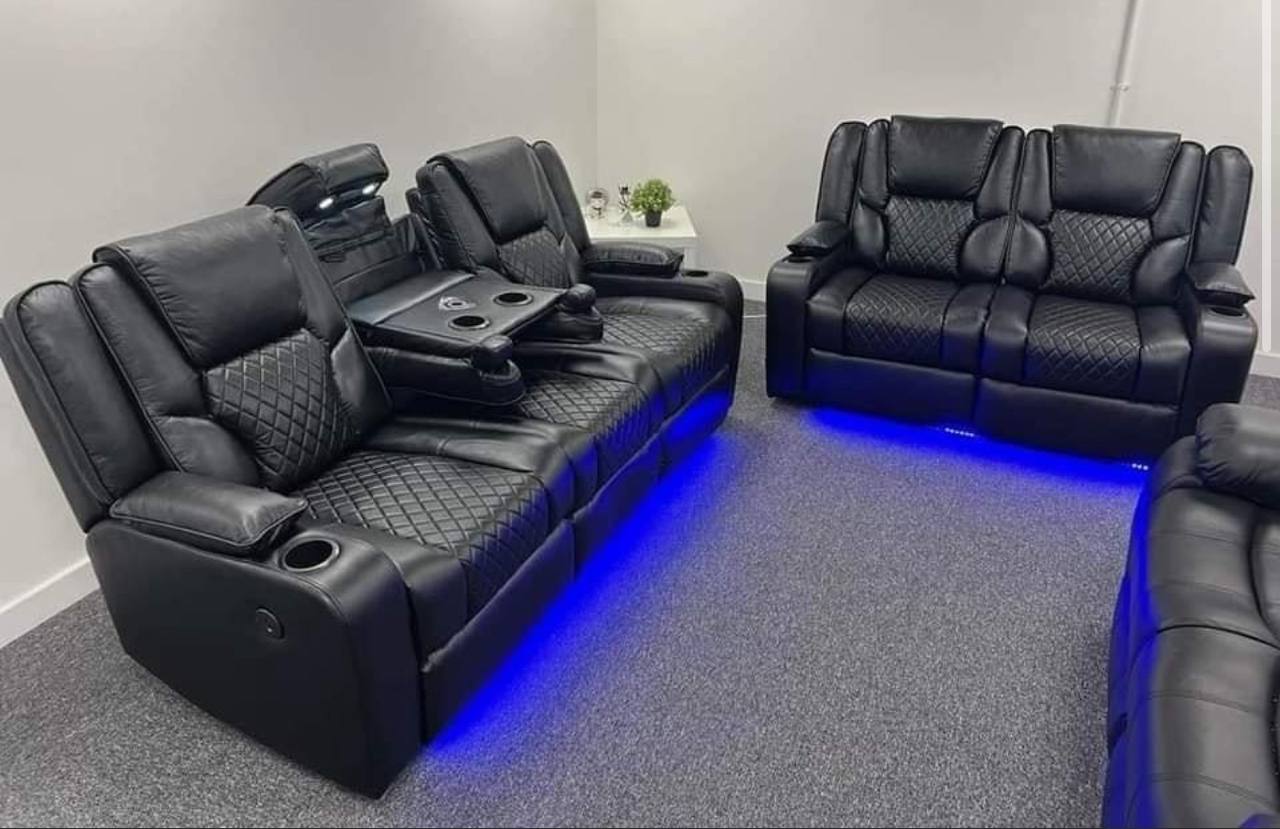 Orlando Leather Sofa Suite - Comfort Furniture