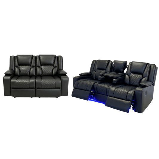 Orlando Leather Sofa Suite - Comfort Furniture