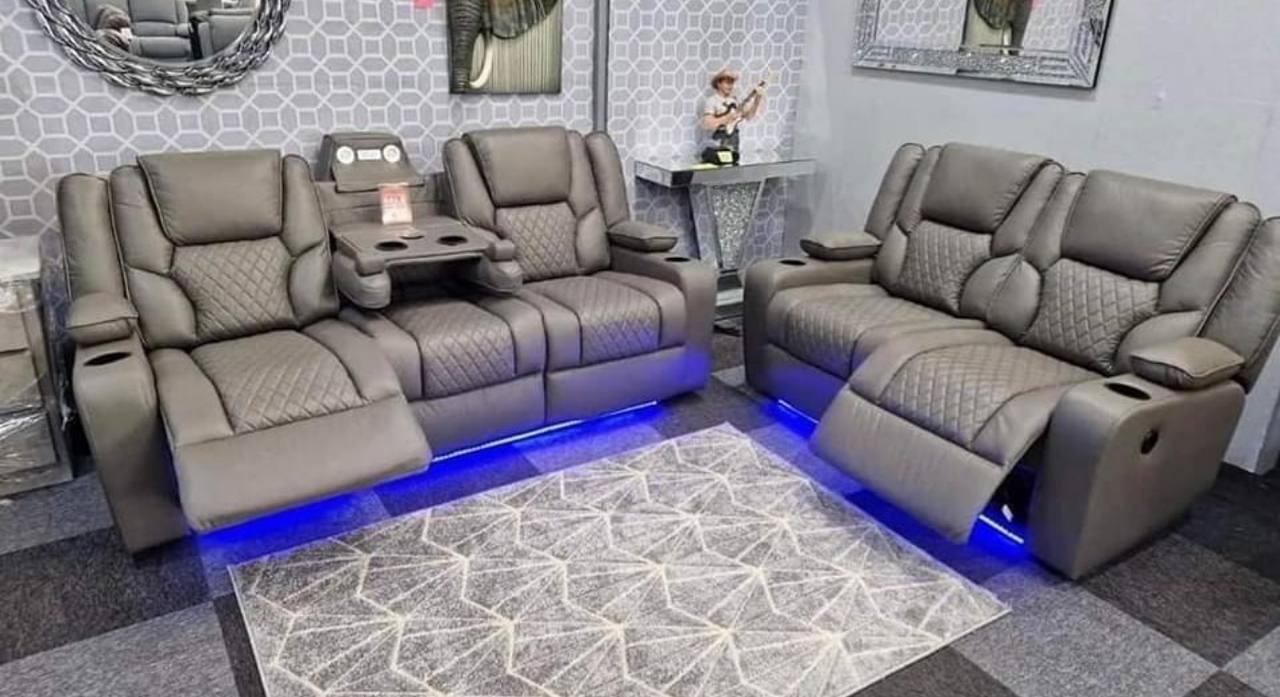 Orlando Leather Sofa Suite - Comfort Furniture