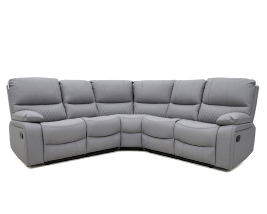 Rita Leather Corner Sofa Manual Recliner - Comfort Furniture