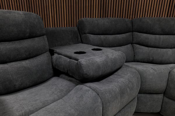 Roma Leather Corner Sofa Manual Recliner - Comfort Furniture