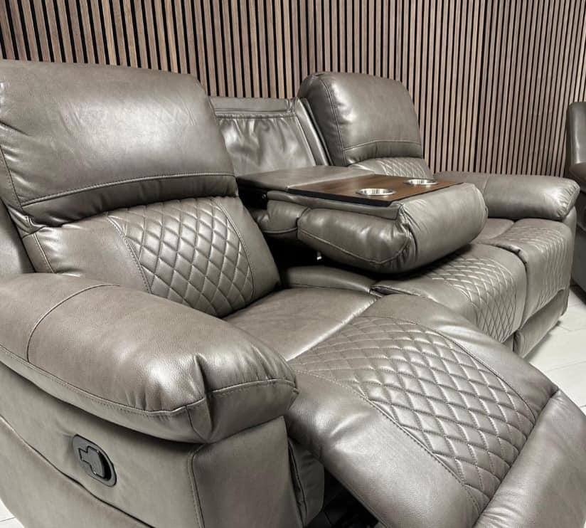 Roman Leather Sofa Suite - Comfort Furniture