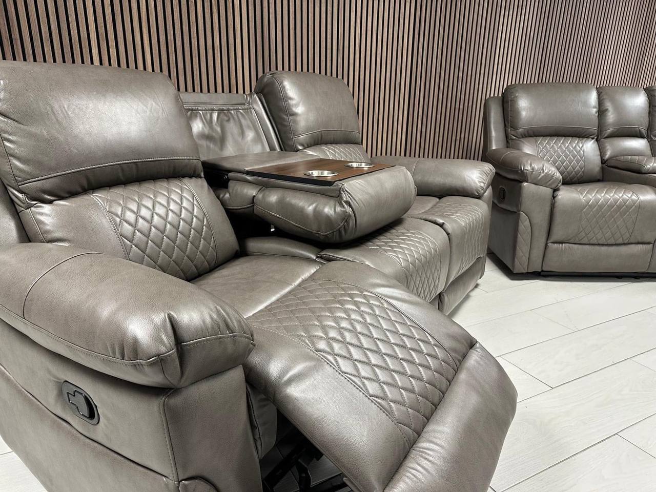 Roman Leather Sofa Suite - Comfort Furniture