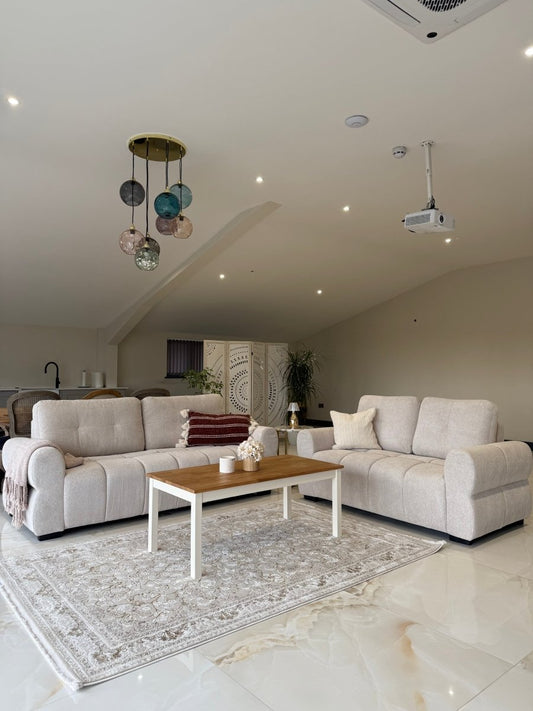 San Marino Sofa Beige 3+2 Set - Comfort Furniture