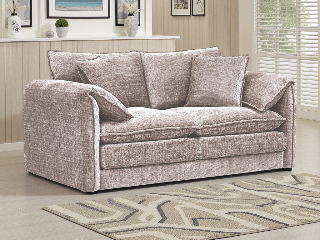 Solaya Sofa Beige 2 Seater - Comfort Furniture