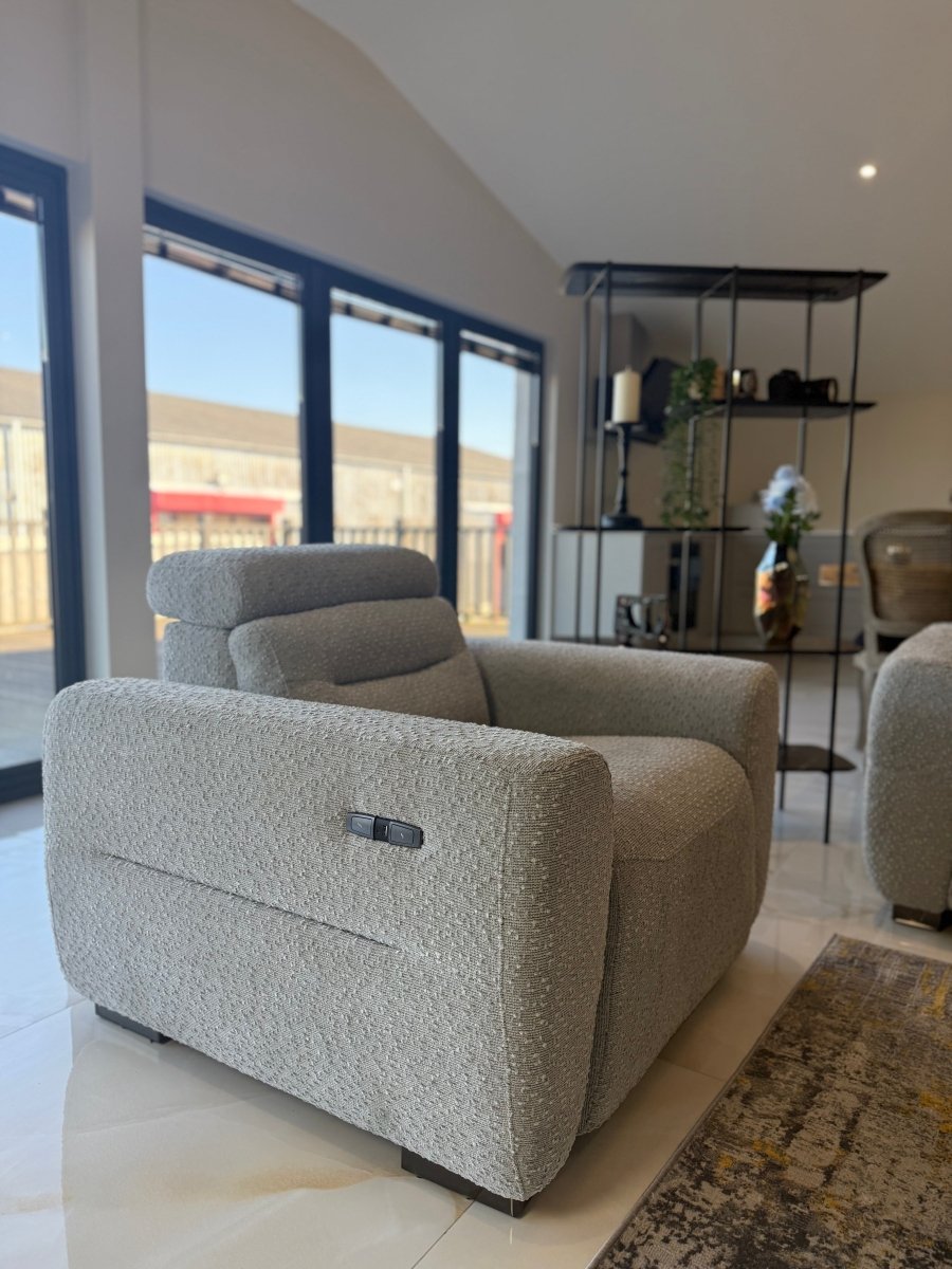 Tokyo Electric Recliner Grey Armchair - Comfort Furniture