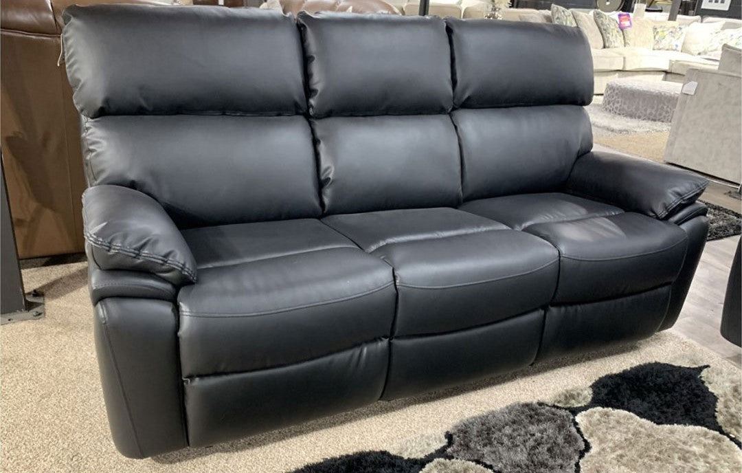 Valencia Leather Sofa Manual Recliner - Comfort Furniture