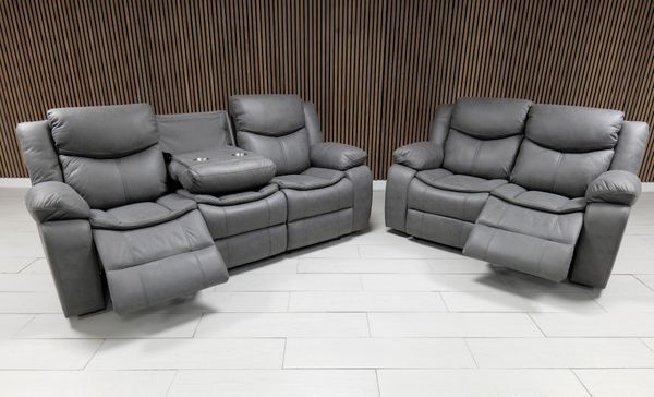 Valerie Leather Sofa Suite - Comfort Furniture