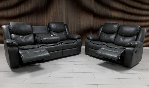 Valerie Leather Sofa Suite - Comfort Furniture