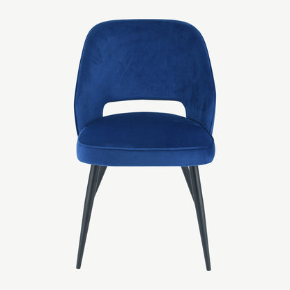 Sutton Dining Chair – Navy Velvet