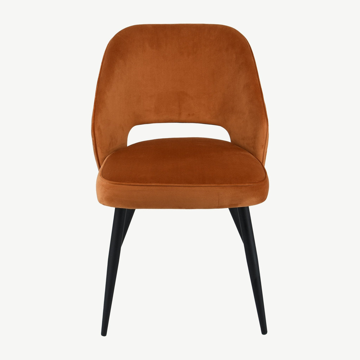 Sutton Dining Chair – Rust Velvet