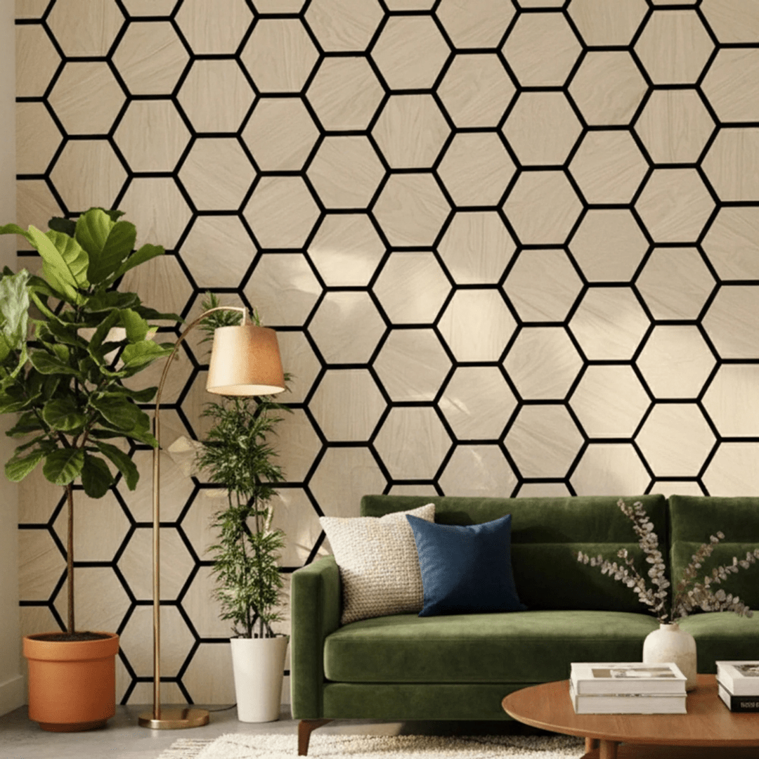Acoustic Hexagon Wall Panel (4 Panels/Box) - Comfort Furniture