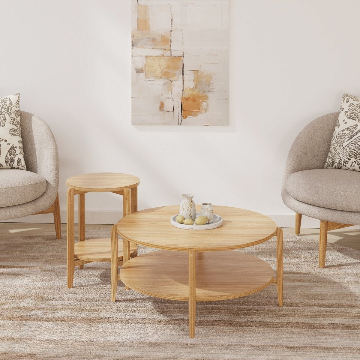 Ada Coffee Table – Ash Wood - Comfort Furniture