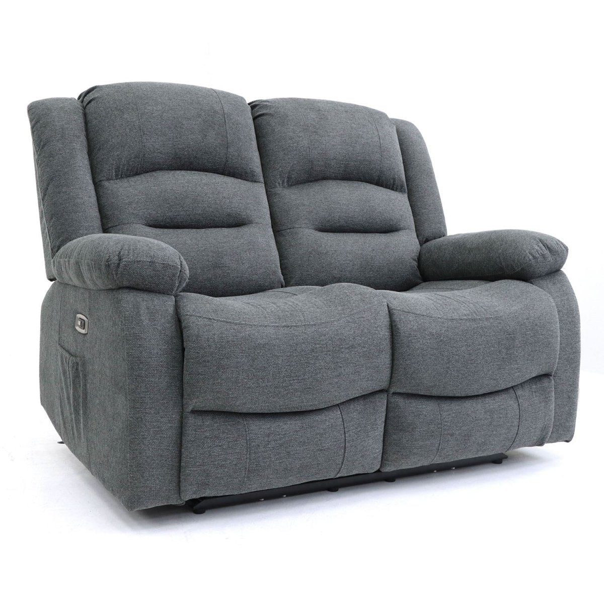 Alva Electric Recliner Sofa Graphite 2 Seater - Comfort Furniture