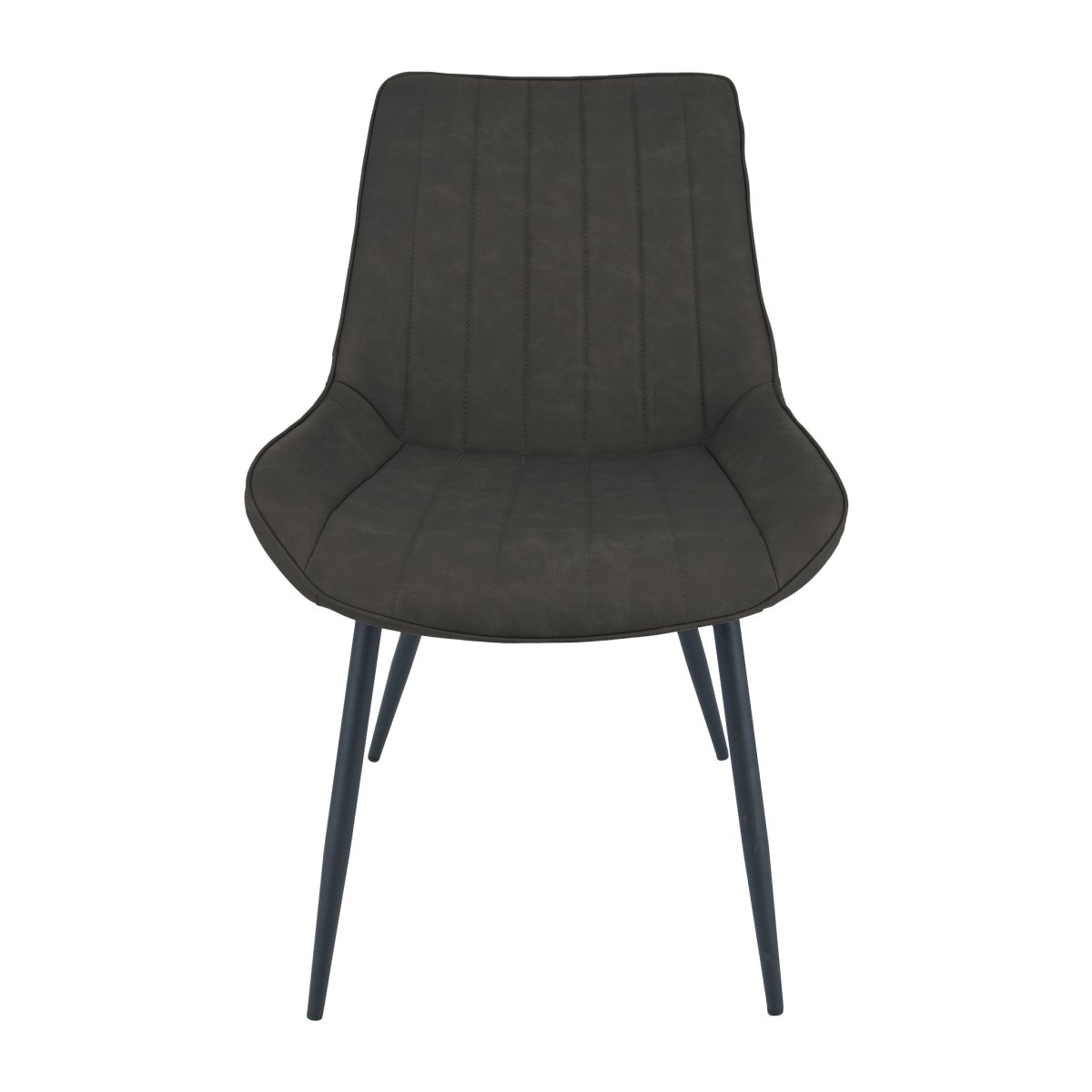 Anglia Dining Chair – Charcoal PU - Comfort Furniture