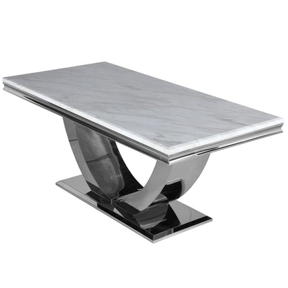 Arial Marble Dining Table - Comfort Furniture