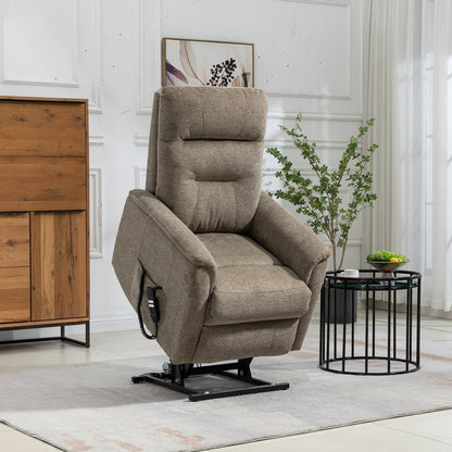 Arlington Dual Motor Lift & Tilt Recliner – Brown Chenille - Comfort Furniture